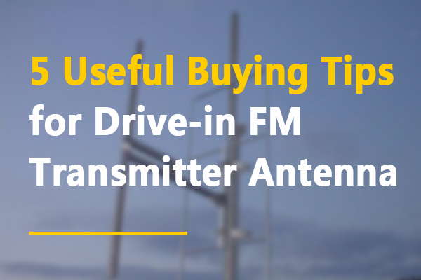 fm verici anteninde sürücü için 5 faydalı satın alma ipucu